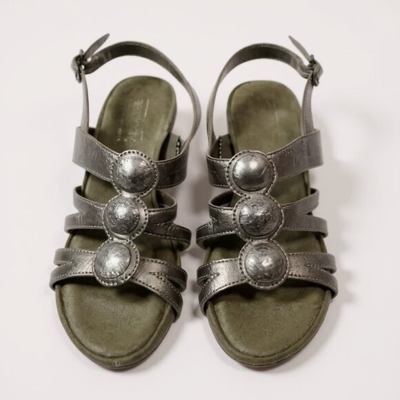 Serology by Aerosoles Plushetta Pewter/Khaki Green 6.5M - Picture 1 of 8